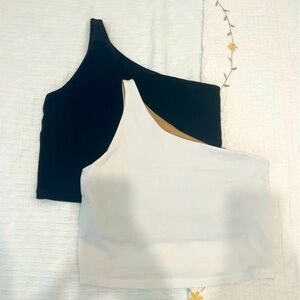 Old Navy Active One Shoulder Cropped Athletic Tops
